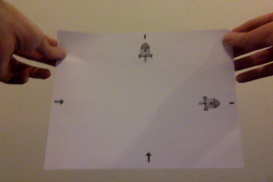 The rectangular universe printed on a flat sheet of paper