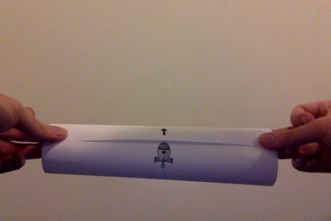 The universe folded into a cylinder