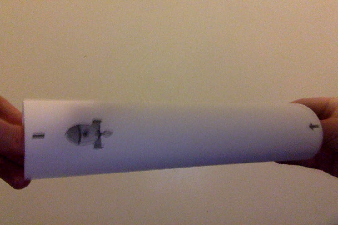 The universe folded into a cylinder