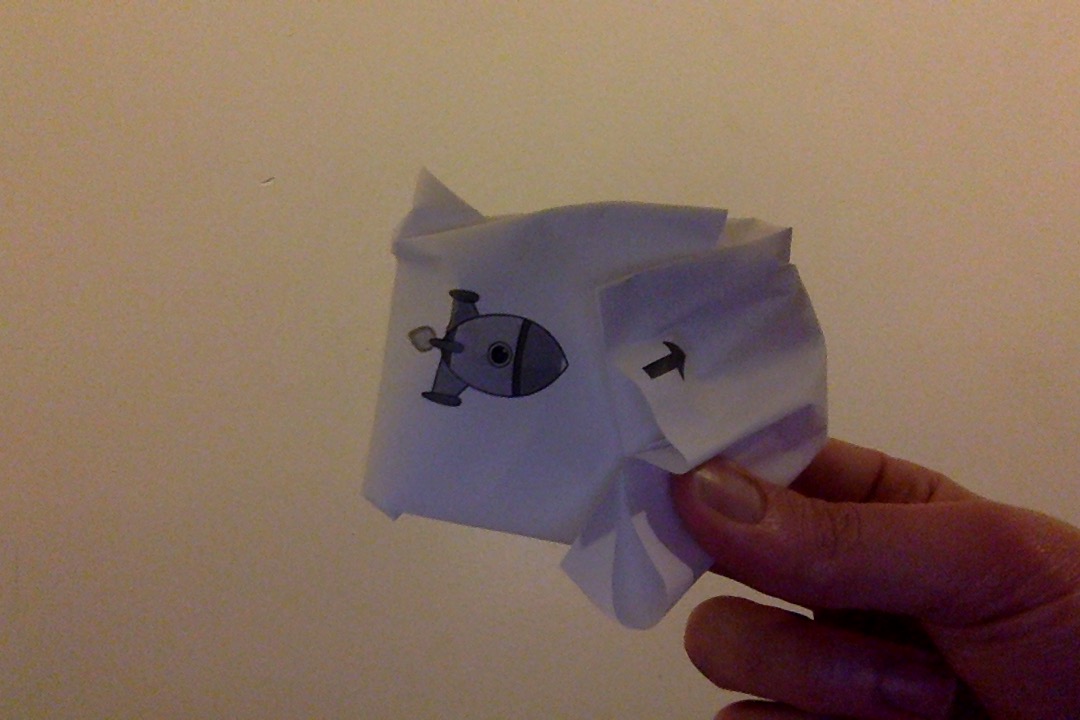 The universe folded into a deformed donut shape